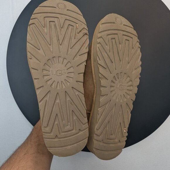 UGG Bailey Zip Mini Retro Fleece Women's Boots Chestnut 1112481-CHE Size 8 - Picture 5 of 10